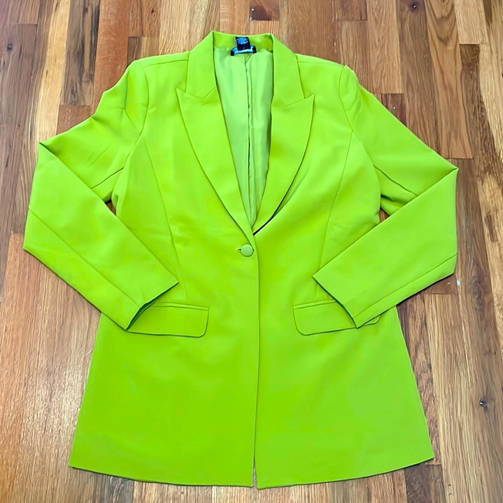 Lime Green Blazer Size, M